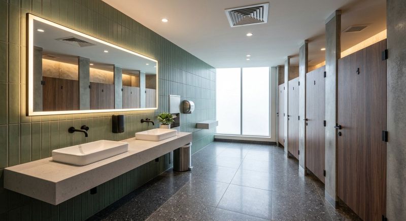 Industrial Bathroom Renovation in Denver County, CO